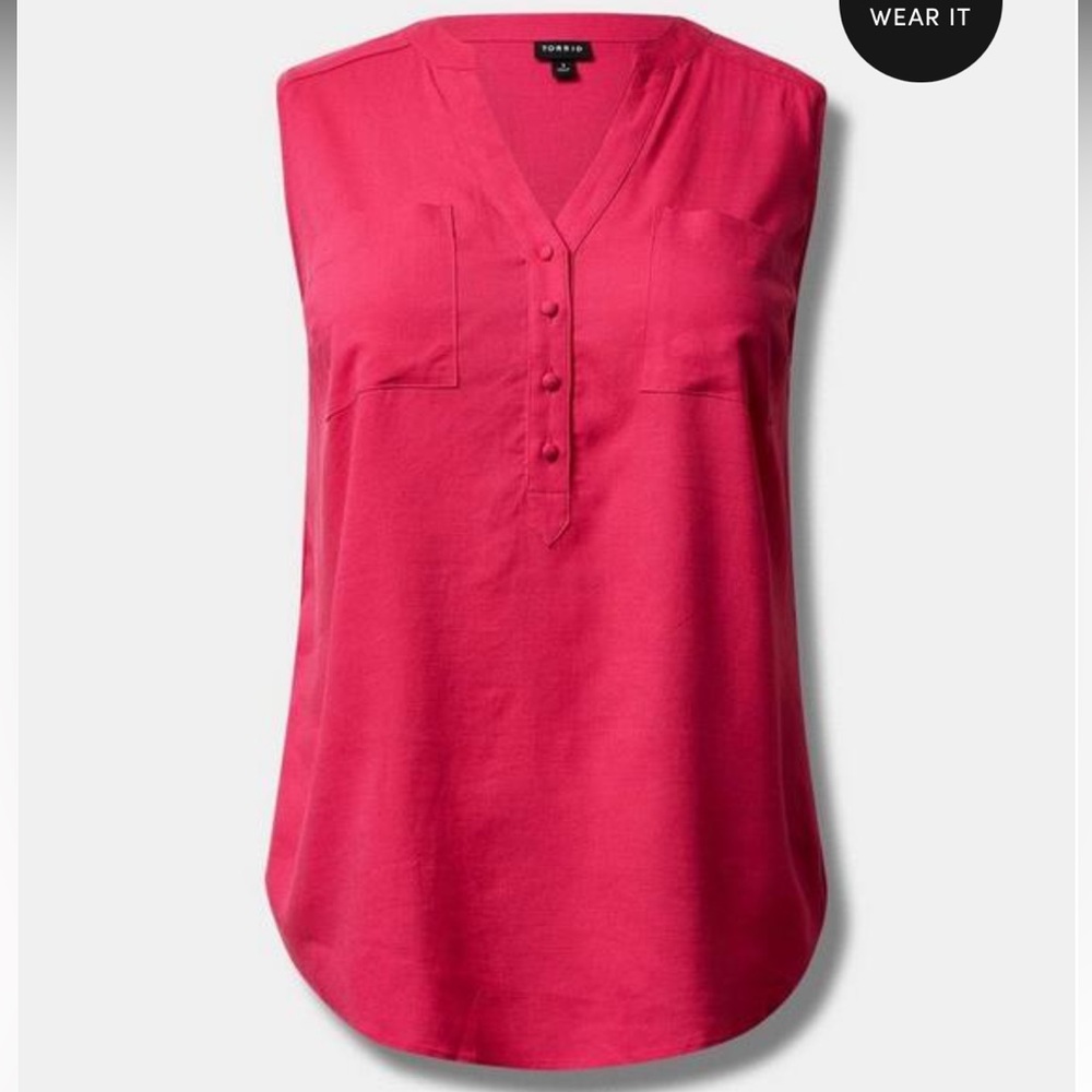 Harper Linen Pullover Tank